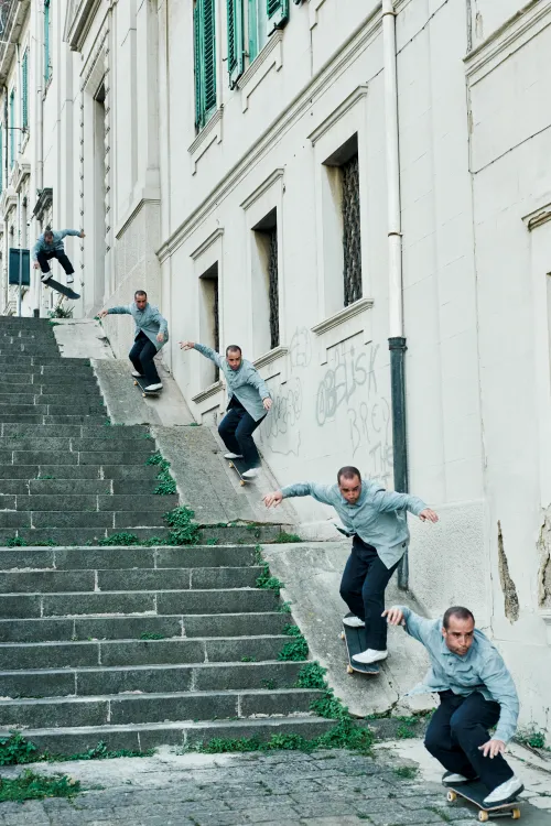 Thanos Panou, Kickflip In, foto Alessandro Formenti