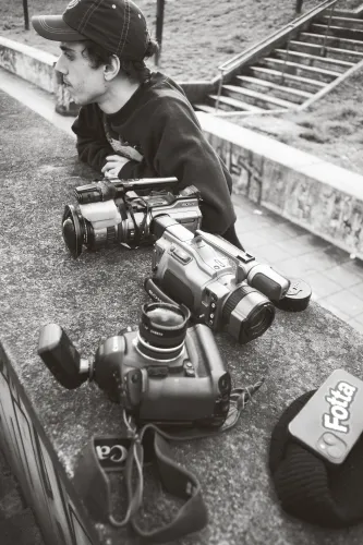 Patrick Frunzio, filming session - foto Federico Trivella