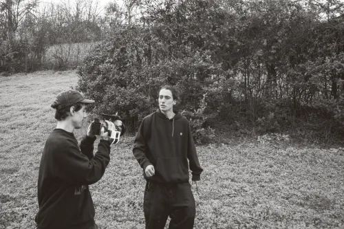 Patrick Frunzio, filming session - foto Federico Trivella