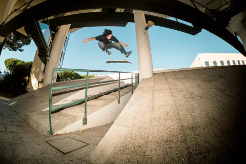 Luca Bonetti, Kickflip Transfer, foto Pietro Clavarino